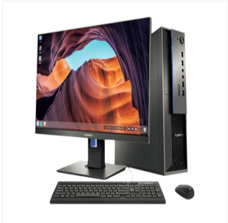 清華同方/THTF TF830-V050-1 臺式計算機 飛騰（騰銳D2000 八核2.3GHz）臺式計算機8G/256G/1G獨顯/200W/23.8寸